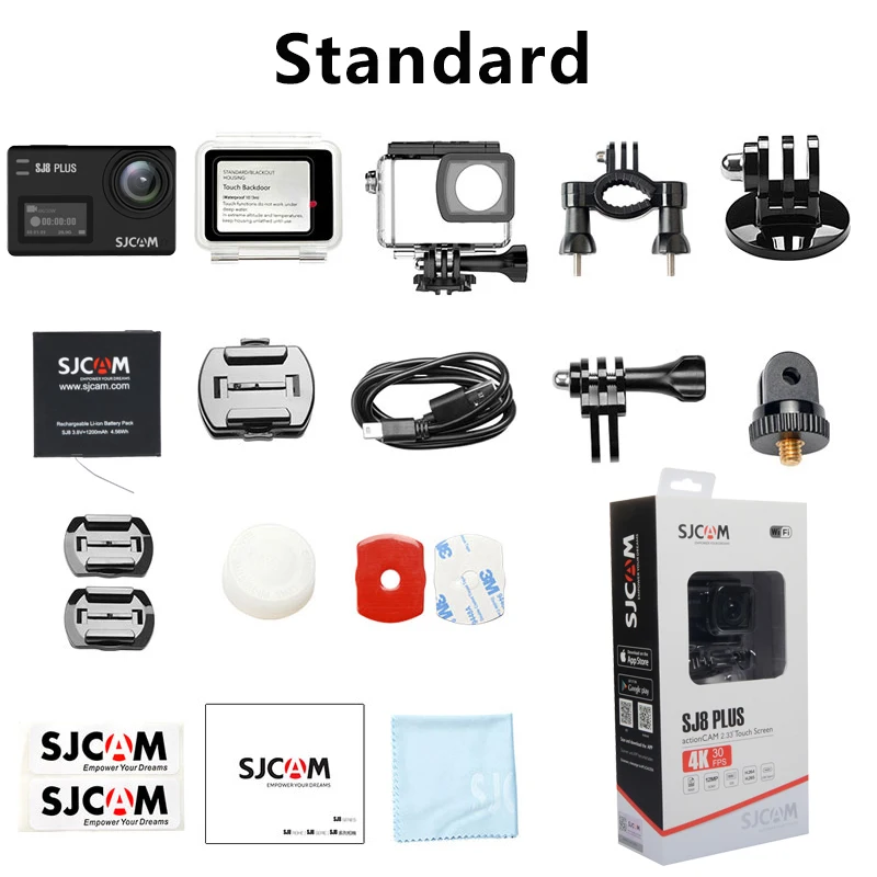 SJCAM SJ8 Plus Экшн-камера 4K 30FPS WiFi дистанционная камера на шлем Ultra HD Экстремальные виды спорта DV Водонепроницаемая камера
