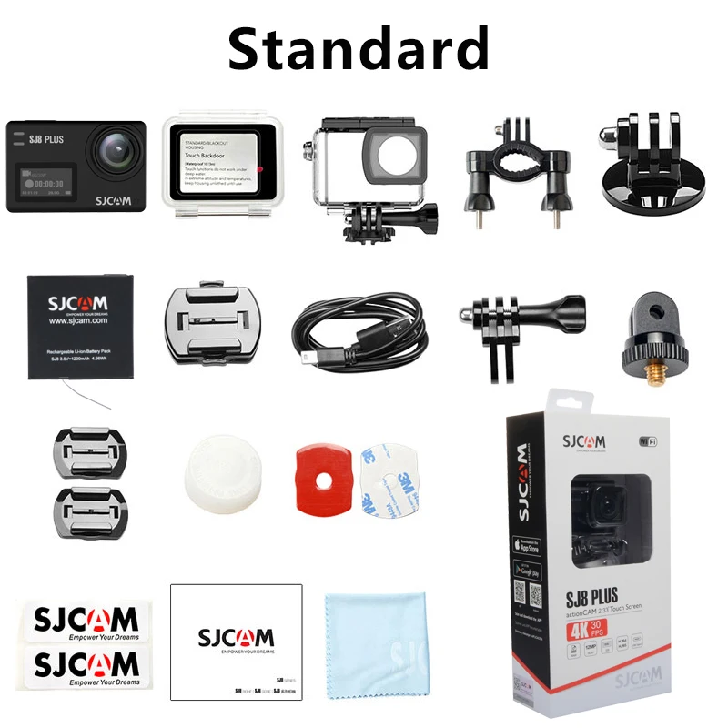 SJCAM SJ8 Plus Action Camera 4K 30FPS WiFi Remote