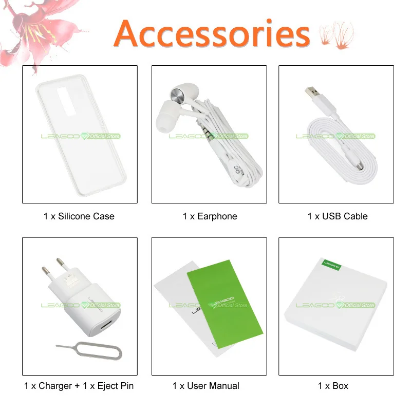 Смартфон Leagoo S8 с диагональю экрана 5 7 дюйма 18:9 восьмиядерным процессором MTK6750T 3 Гб