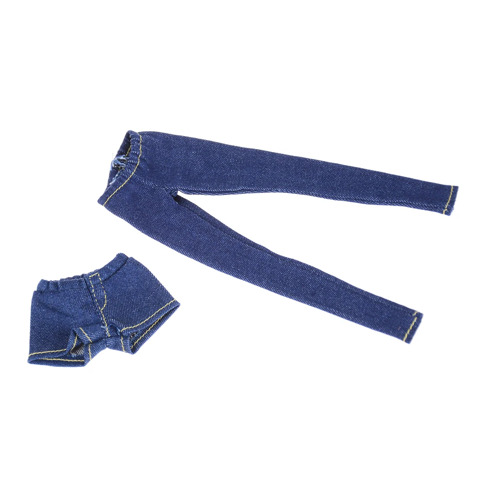 Elastic Jeans Trousers Long Pants Shorts For  1/6  Dolls AccessorieRSFD 