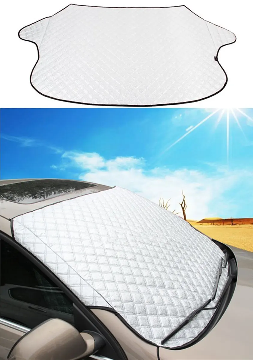 

Chuang Qian Universal Shield Guard Windshield Snow Cover Sun Shade Protector All Weather - Sun, Snow, Ice, Frost, Wind Proof