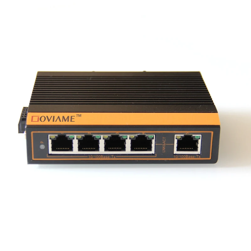 5 ports Ethernet Switch Industrial Ethernet Switch 10/100mbps RJ45 connector,DIN Rail Ethernet Network Switch bevel connector built in angle profile connector for 2020 3030 4040 4545 aluminum linear rail 0 degree 90 degree