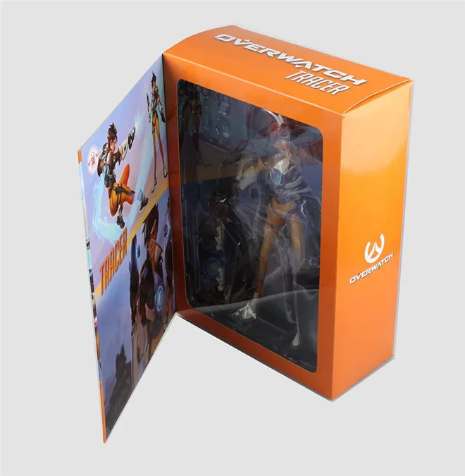 Action Figure Overwatch Ow gmae figura de ação figma 352 27cm personagem tracer comum modelo móvel boneca coleção brinquedos amigo presentes natal 18 9215781164_974623954