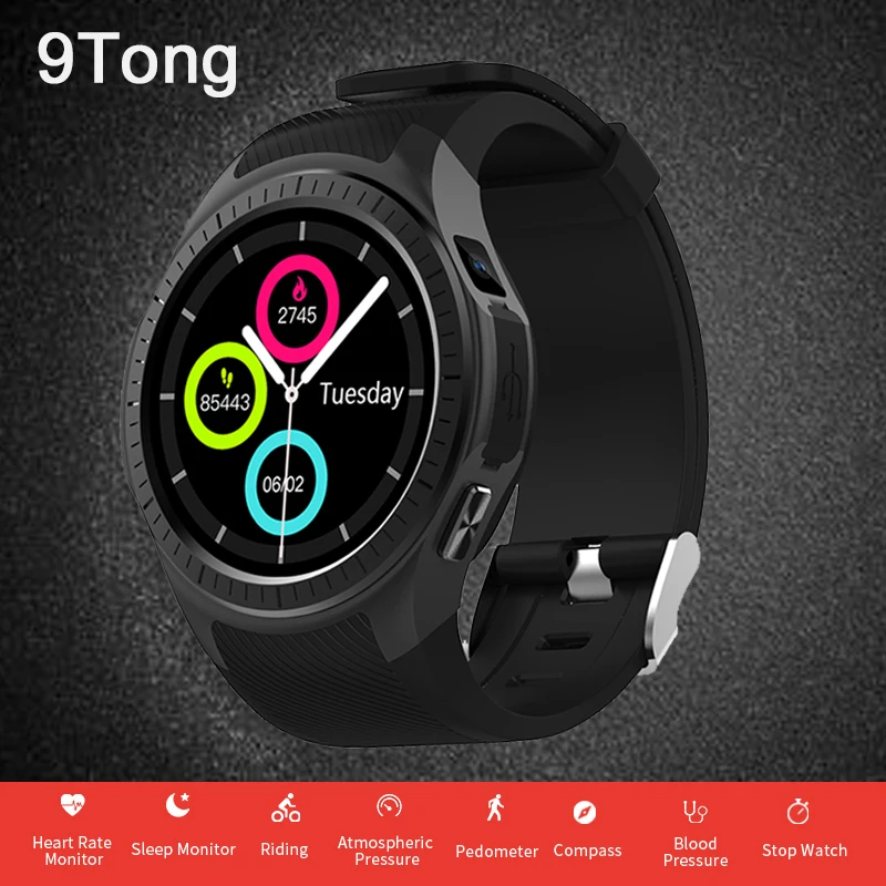 

9Tong GPS Smart Watch Sports 2G Sim Card Bluetooth Call Camera Heart rate Blood Pressure Monitor for Android Ios Men Smartwatch