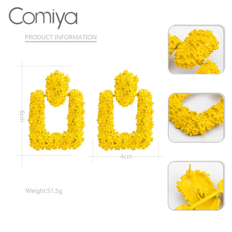 Comiya модные серьги для женщин цинковый сплав геометрический форма стимпанк себе