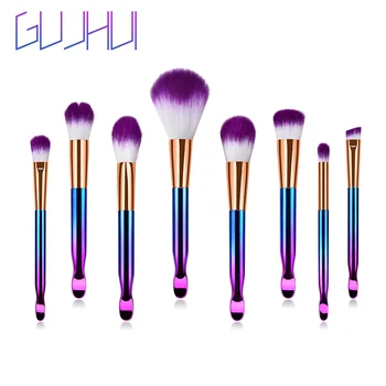 

5/8 Pcs Makeup Brush Kit Colored Handle Nylon Brush Hair Cosmetic Tools Kit SSwell