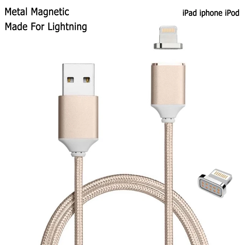 

Magnetic Nylon Braided Fast Charging Cable For iPhone 8 Plus 7 Plus 6Plus Magnetic High Speed Lightning Charging Micro USB Cable
