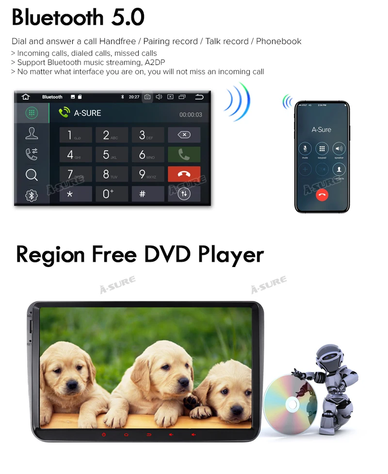Sale A-Sure 9" 8 core 4GB RAM Android 9 Car Radio GPS For Volkswagen VW Tiguan Polo Golf 5 6 Passat Caddy Transporter Touran Sharan 16 Sale A-Sure 9" 8 core 4GB RAM Android 9 Car Radio GPS For Volkswagen VW Tiguan Polo Golf 5 6 Passat Caddy Transporter Touran Sharan 16