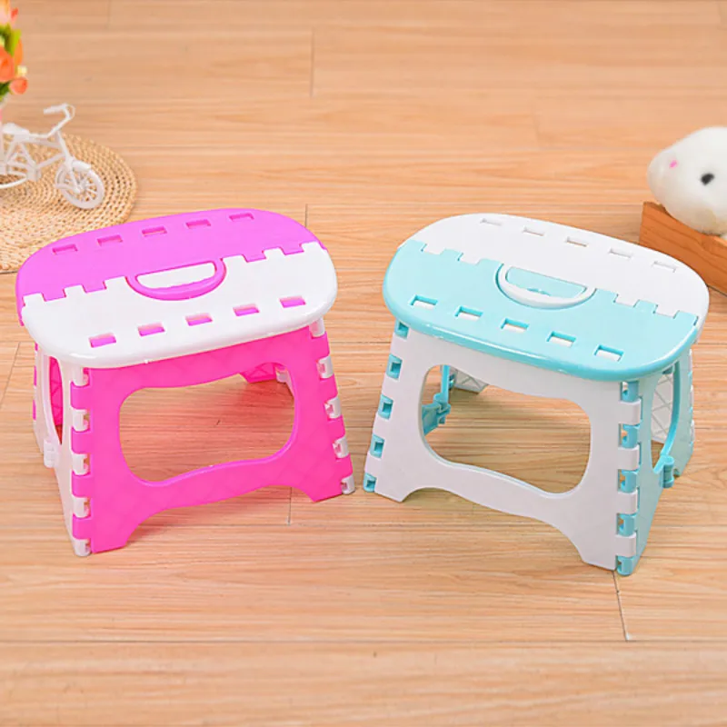 Aprince Children Stool Taburete Step Outdoor Portable Folding Stool Portable Bathroom Small Bench Color Matching Plastic Stool