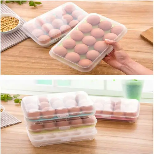 15 яиц защита от поломки пластиковый холодильник ящик для хранения яиц держатель емкость для хранения Коробка для хранения кухни