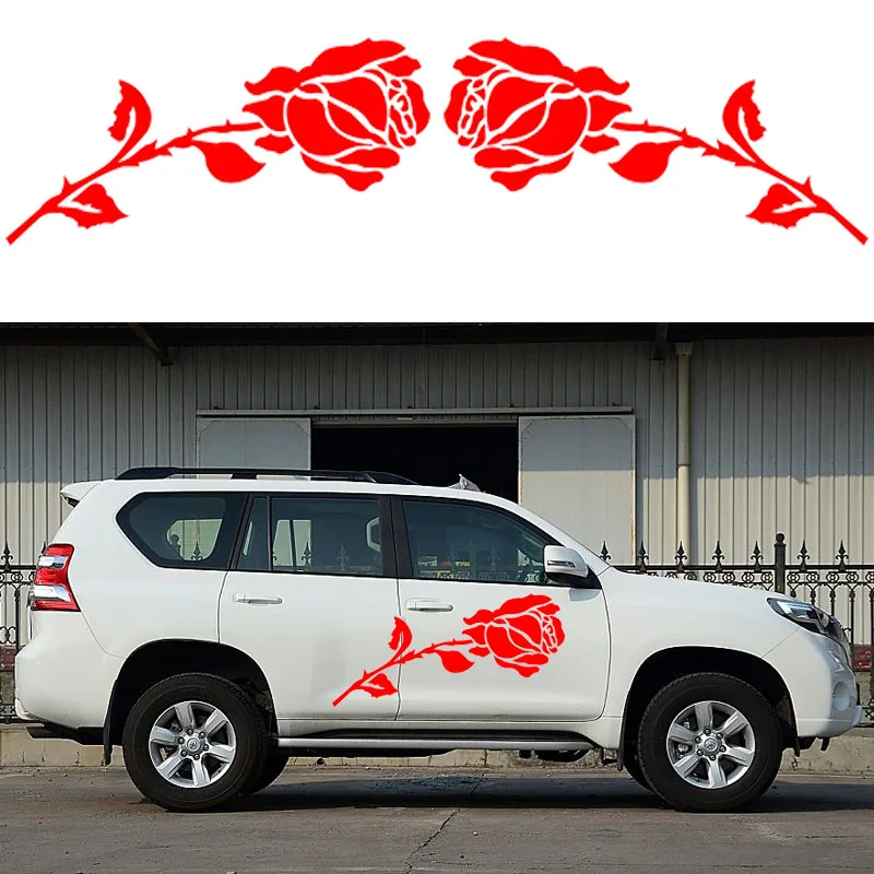 2 X Rose Motorhome Caravan Travel Trailer Campervan Kit Decals Vinyl Car Sticker SUV One For