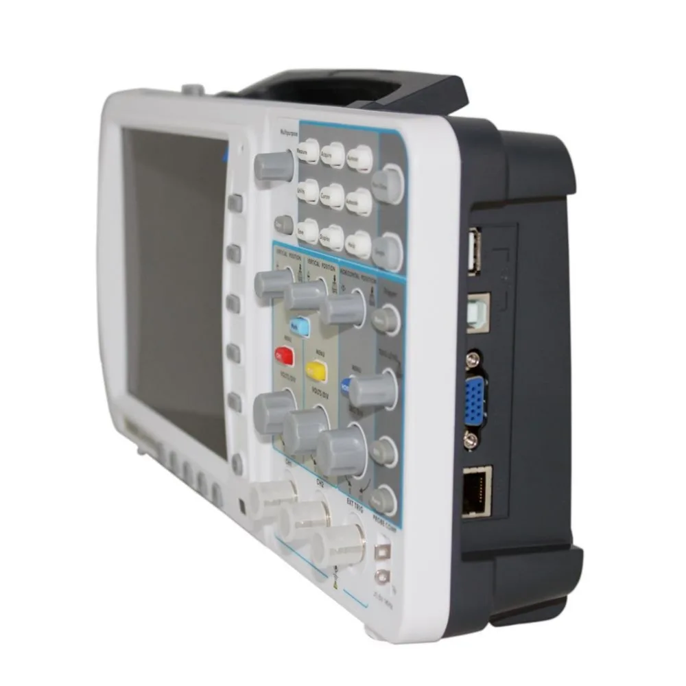 OWON 100 МГц осциллограф SDS7102V 1 г/локон большой 8 &quotLCD LAN + VGA батарея сумка 3 года