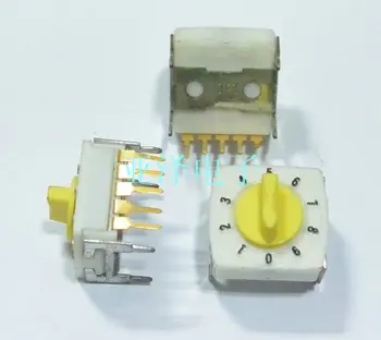 

5PCS/LOT ALPS Alpine 0-9 digital encoder with knob, 10 bit rotary switch, 5 feet SRRQVA0200