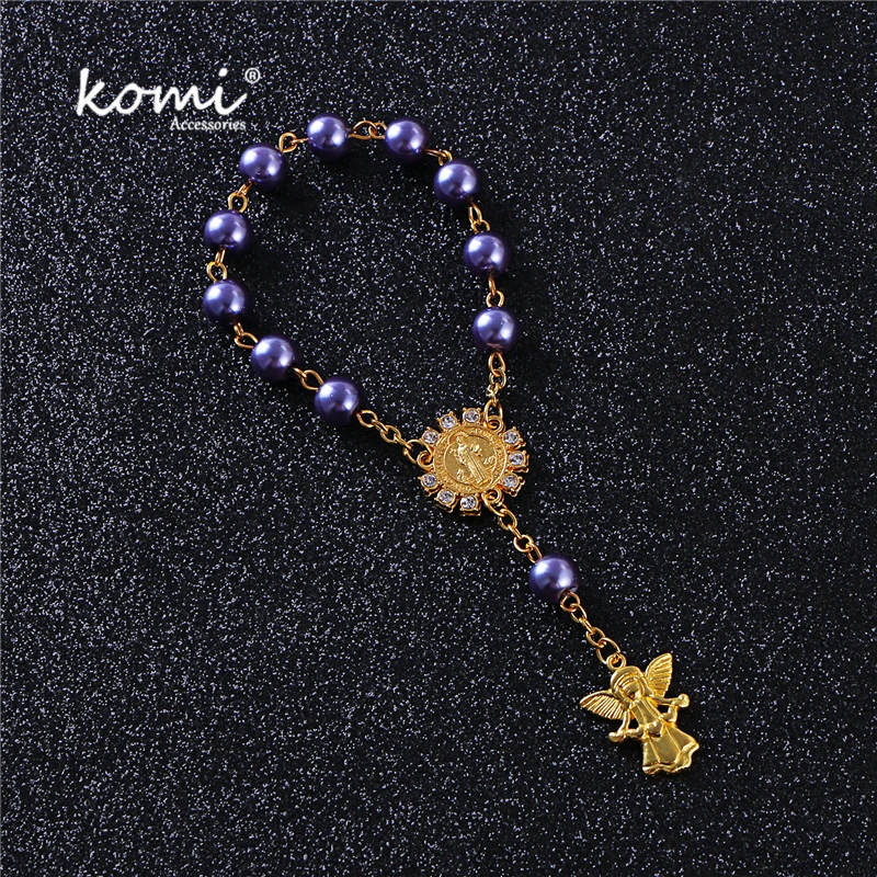 christening rosary beads