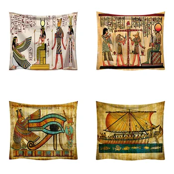 

Nordic ins tapestry Printing Home Wall Cloth Tapestry beach towel ancient Egyptian printed Fabric Yoga Mat blanket Decorative