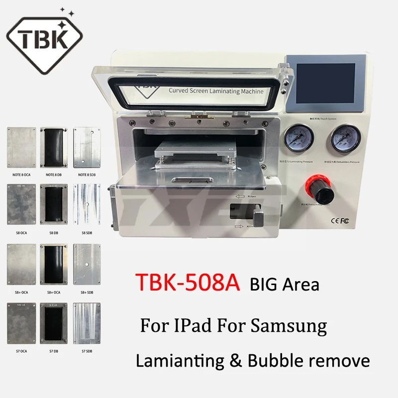 TBK-508A изогнутый ЖК-экран вакуумный ламинатор для Sumsung iPhone iPad S9 S9+ Edge lcd OCA Repair bubble remover