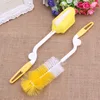 5 pièces bébé lait biberon brosse Handly Portable Nylon et éponge Tube nettoyant couleur aléatoire ► Photo 3/6