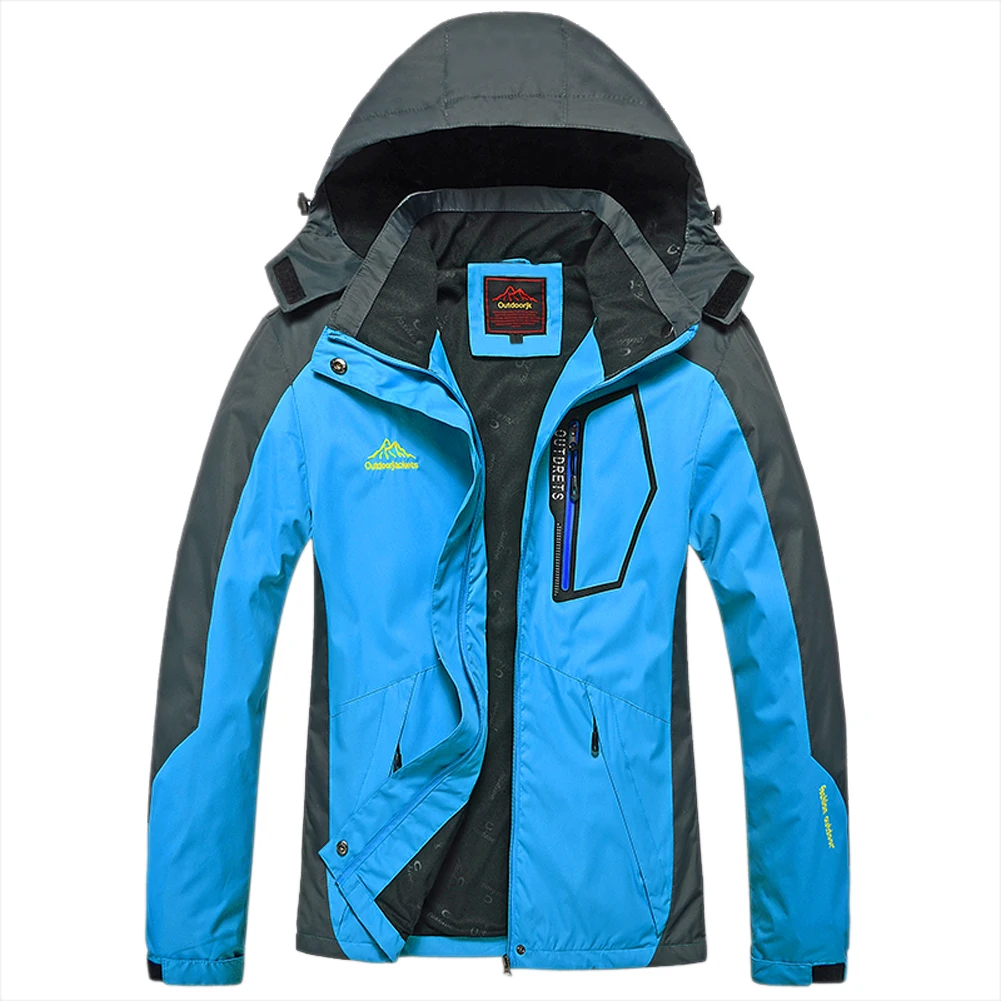 Весенне-осенняя Женская ветрозащитная куртка для кемпинга, походов, спортивных пальто для рыбалки, туризма, горные куртки, водонепроницаемые женские синие M