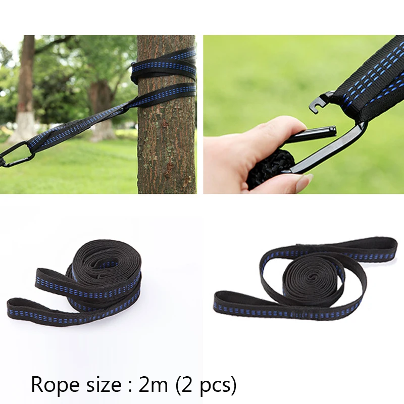 Fashion 300*200 Sleeping Hammock 2-3 People Hamak Garden Swing Hanging Chair Bed Outdoor Hamacas Camping Goods + loop tree belt