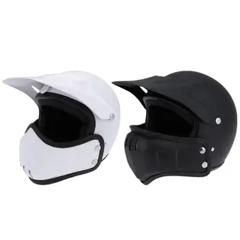 

VODOOL Silver-plated Vintage Motorcycle Helmet Motorbike Scooter Motor Half Helmet Shock Resistance Full Face Racing Helmets