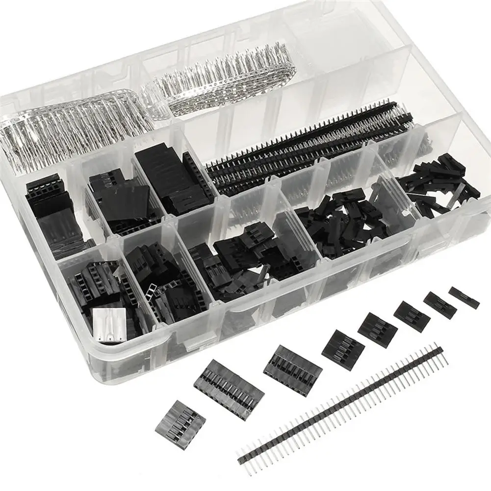 1450 PCS 2.54mm/0.1in Jumper Wire Terminal Connector Kit For Arduino ...