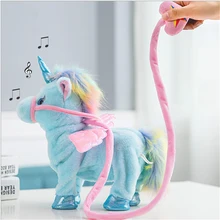 Jeriwell, brinquedo engraçado de unicórnio, 35cm, caminhada elétrica, unicórnio, brinquedo falante, música, brinquedo de pelúcia para as crianças, presente