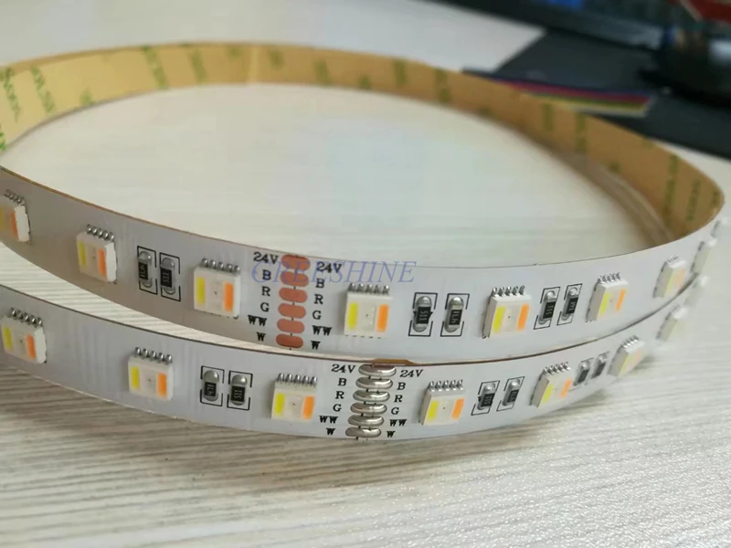 Новый 24 Вт/м rgbww 5in1 5050 Светодиодные полосы света DC24V не Водонепроницаемый 60LED/m крытый Открытый украшения дома 30 м/лот Бесплатная доставка