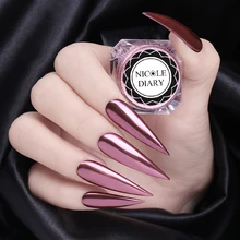 1 caixa de espelho rosa ouro preto prego brilhos prata ouro shimmer açúcar prego glitter pó manicure arte do prego cromo pigmento poeira