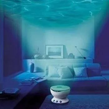 

Beautiful Home Decor Blue Ocean Daren Waves Led Night Light Projector Projection Lamp With Speaker [PS] JY