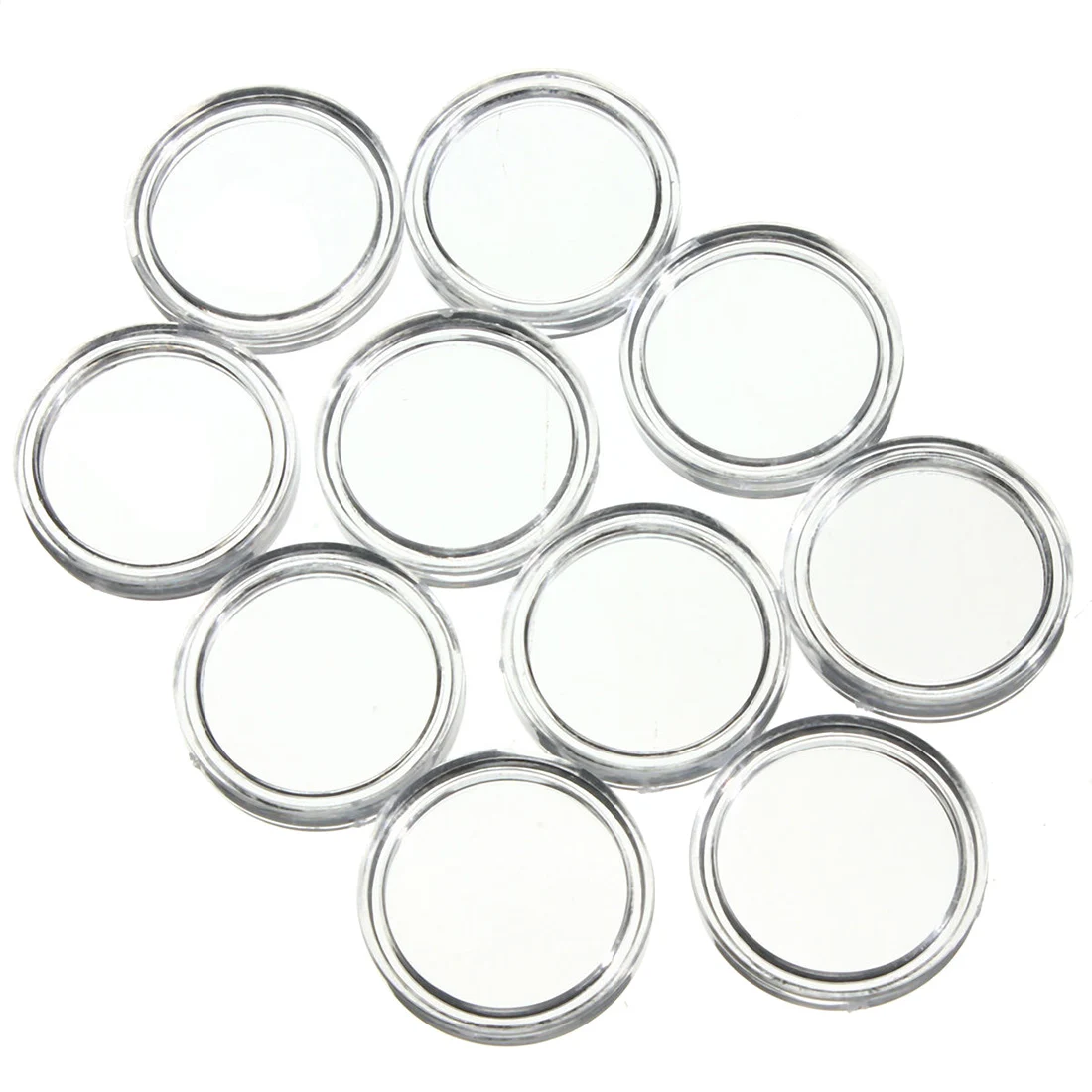 

10 x Commemorative coins Small round box Coin box By 28mm
