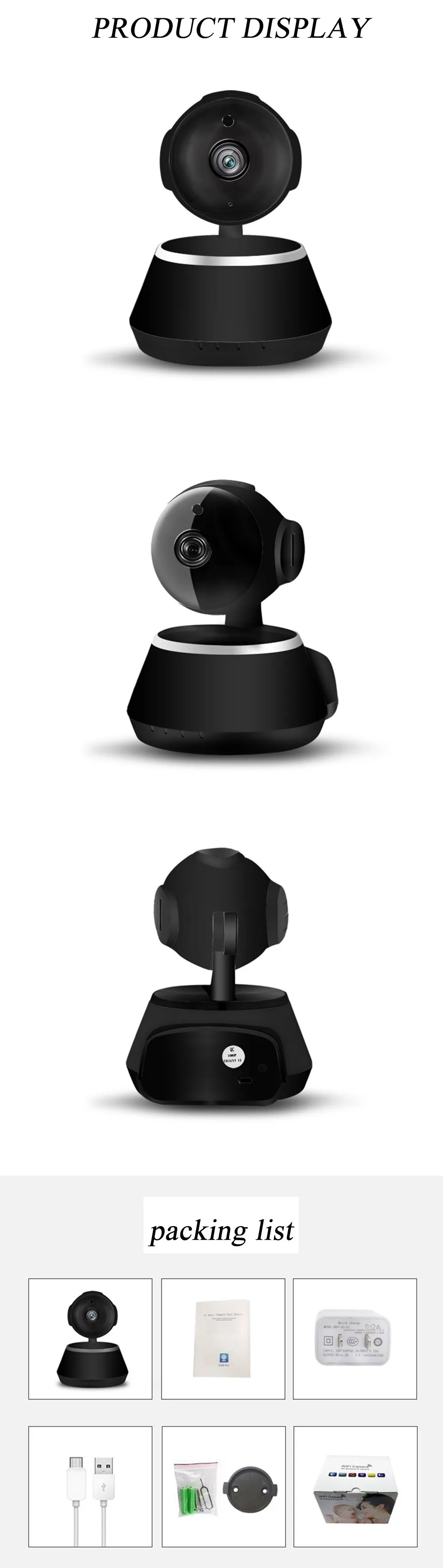 IP Camera Wifi 1080P Security Camera 720P Mini IP Camera Home CCTV Cameras P2P Two Way Audio Motion Detection IR-CUT  (15)