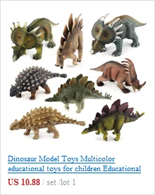 Динозавр модель игрушки Разноцветные Развивающие игрушки для детей змея шеи Дракон Модель Дети динозавр модель игрушки F415