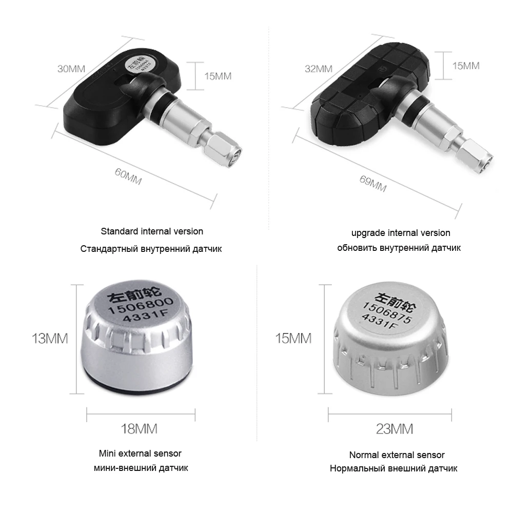 Careud U903 авто беспроводной TPMS система контроля давления в шинах Авто сигнализация давления в шинах прикуриватель система мониторинга давления в шинах