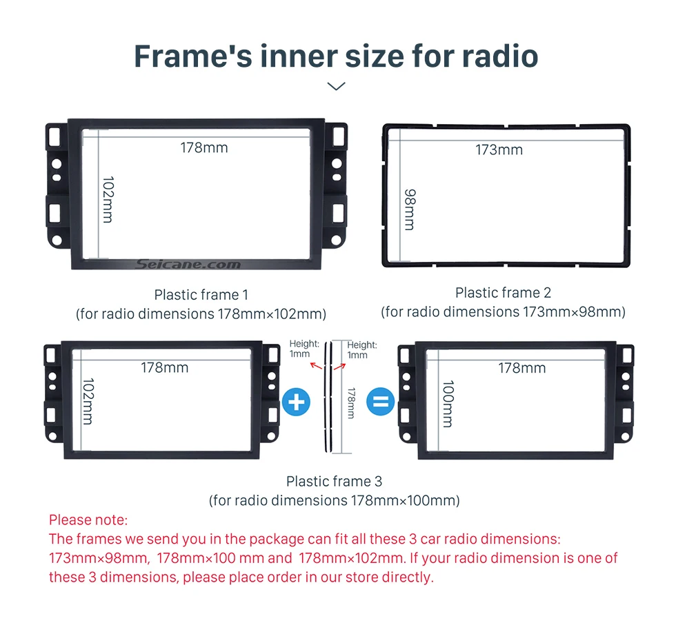 Seicane двойной Din 2Din автомобильный Радио Рамка для 2006 Chevrolet Lova Captiva Gentra Aveo Epica установка приборной панели комплект DVD панель