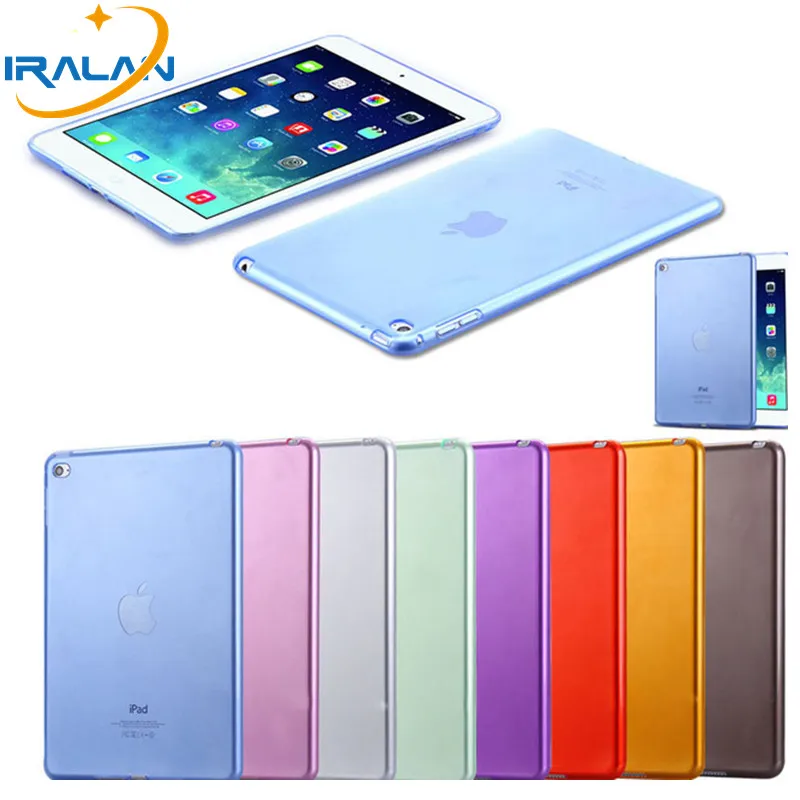

9 colors 7.9'' Mini4 Transparant Slim Thin Cover for Apple iPad Mini 4 Case Soft Silicone Gel Crystal Clear Back Funda Cases+pen