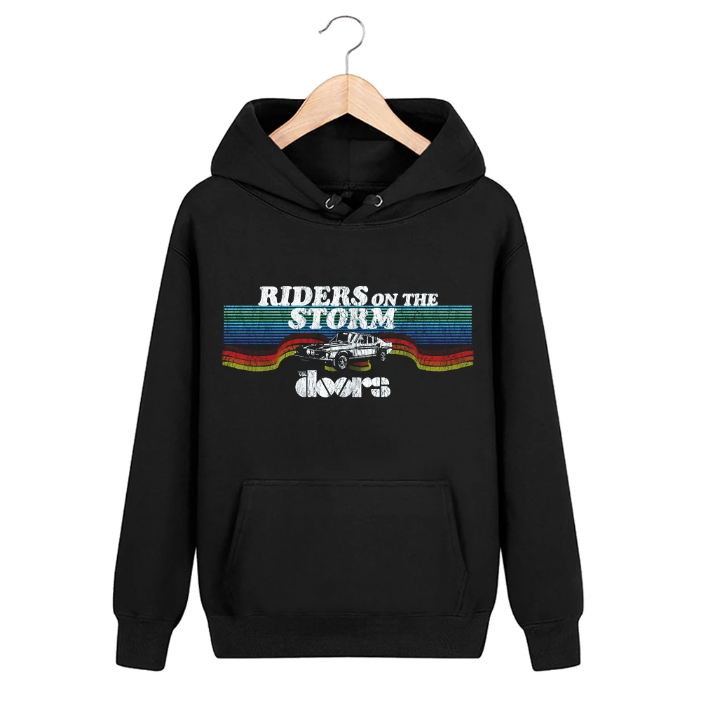 

Bloodhoof Free shipping NEW THE DOORS BAND CONCERT Heavy Metal BLACK HOODIE Asian Size