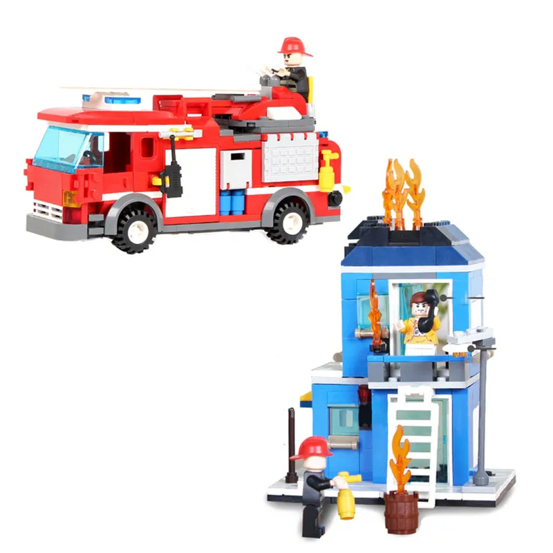 GUDI 9215 Fireman Fire Rescuer 431pcs Educational Building