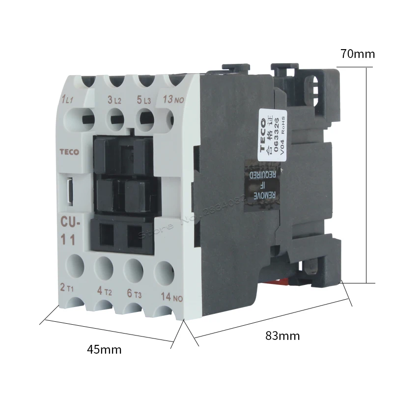 

AC Contactor AC24V 380V 220V 110V CU-11 4NO coil contactors