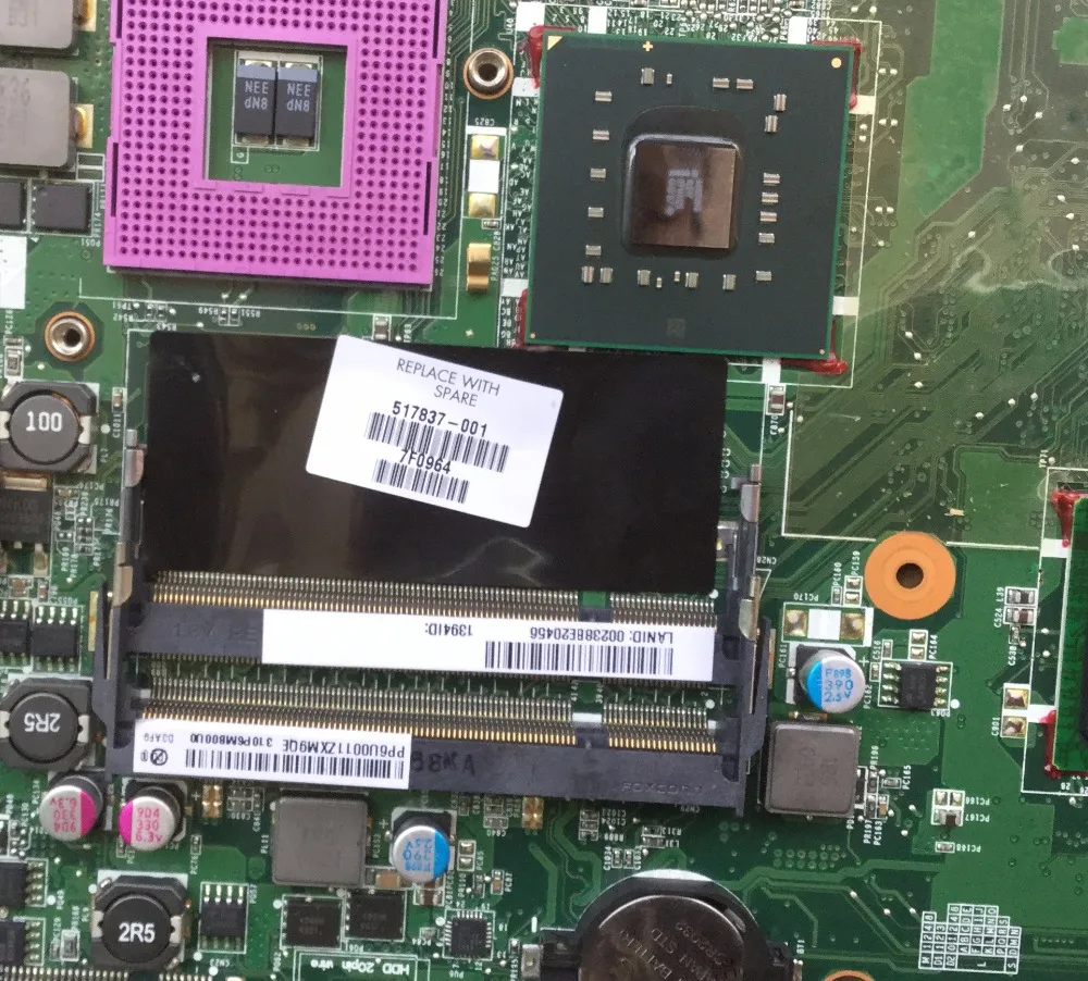 ل HP كومباك presario CQ61 G61 اللوحة 517837-001 اللوحة المحمول DA00P6MB6D0 PM45 شرائح شحن مجاني