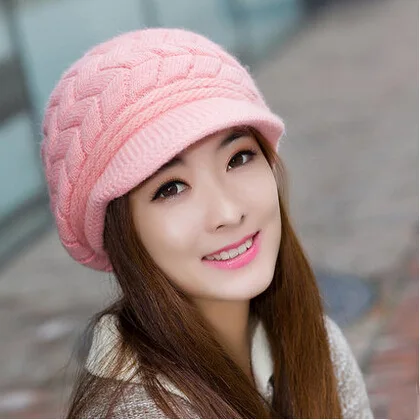 

2017 In winter hats woven women wear a hat in the winter is Mrs Beanie for women's sports Skullies Snapback hat cap wool hat