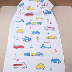 Мультфильм двойные слои мультфильм марлевые одеяла мягкие Детские постельного белье для пеленания Обёрточная бумага детское банное