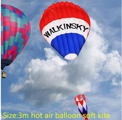  hot air balloon soft kite easy control with kite line weifang kite string power pro line kitesurf