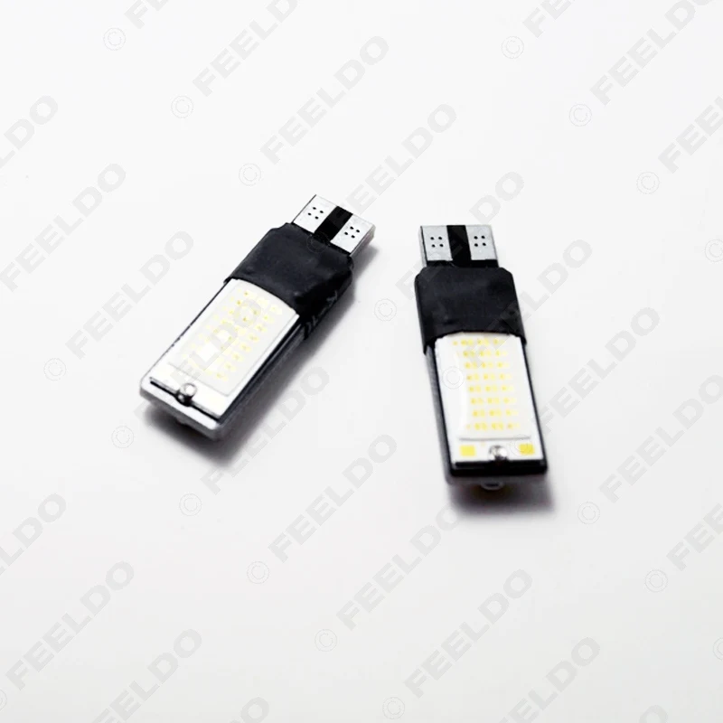 FEELDO 2 шт. DC12V T10 194 W5W без ошибок Canbus 5W LED танкетка Side COB автомобильная светодиодная