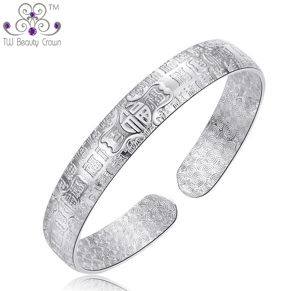 100 Real Solid 999 Pure Silver High Quality Heavy Big Adjustable Open