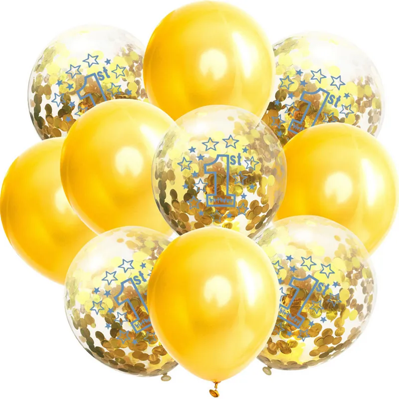 10 шт./компл. Латексные Детские воздушные шары на день рождения для взрослых разноцветные конфетти баллон 18 30 40 50 юбилей Свадебные украшения для вечеринки