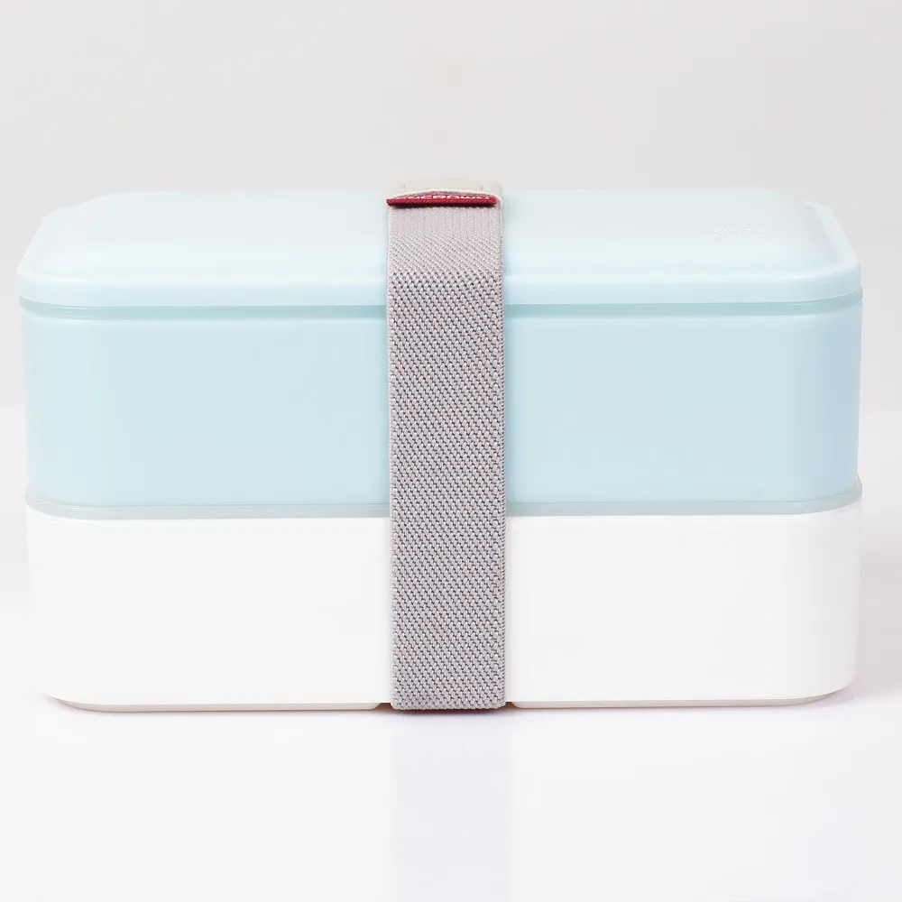 

CnCrown 1200ml Classic Bento Box Japanese Style Lunch Box Kids Double-layer Dinnerware Food Container Set BPA Free