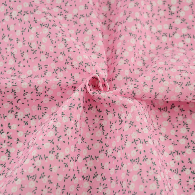 

2016 New Arrivals Fabrics Tissue Printed Floral Pink 100% Cotton Fabric Fat Quarter Patchwork Tecido Craft Sewing Home Textile