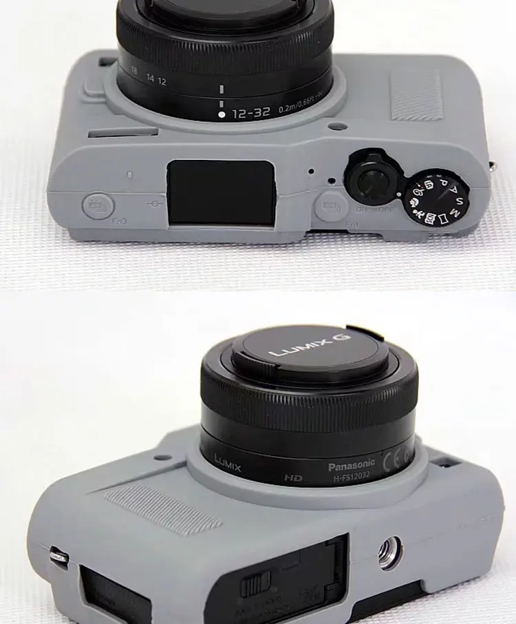 Хороший защитный средства ухода за кожей кожного покрова чехол для цифрового фотоаппарата Panasonic GF9 мягкий чехол из силикона и резины Камера сумка для цифрового фотоаппарата Panasonic Lumix GF9 Батарея открытие