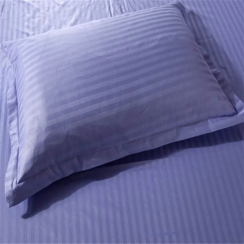 

2 pcs/Lot Pillow Case 100%Cotton satin stripe Pillowcase White Pillow Cover home decorative pillowcases for single pillow black