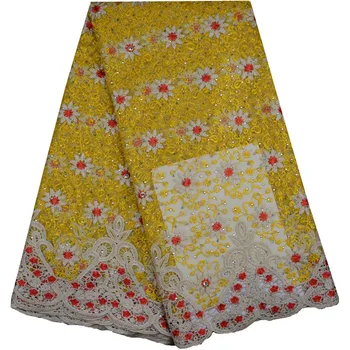 

2017 Latest Net French Lace Material High Quality French Net African Lace Fabric With Stones Nigerian Wedding African Lace 801